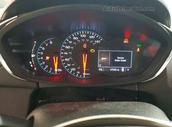 KL7CJKSB8LB321021 2020 CHEVROLET TRAX Silver Widok zestawu wskaźników