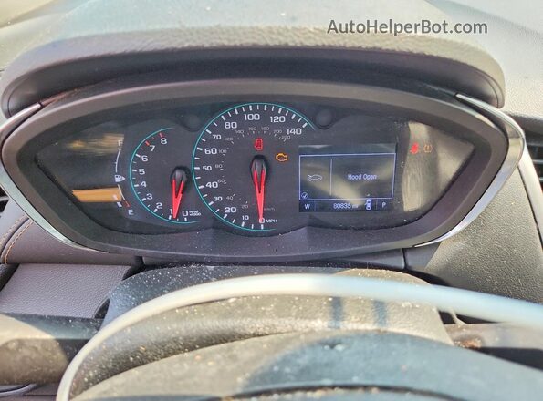 KL7CJKSB9JB733672 2018 CHEVROLET TRAX Silver Սարքավորումների վահանակի տեսք