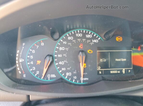 KL7CJLSB2JB617171 2018 CHEVROLET TRAX Серебряный Вид щитка приборов