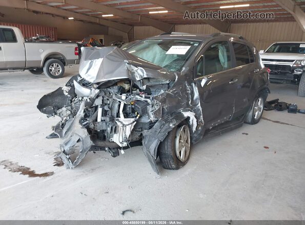 KL7CJLSB2KB878253 2019 CHEVROLET TRAX Gray Առջևի ձախ երեք քառորդ տեսարան