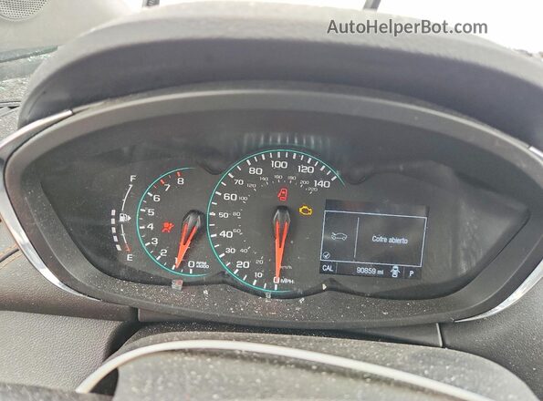 KL7CJLSB2MB320938 2021 CHEVROLET TRAX White Սարքավորումների վահանակի տեսք
