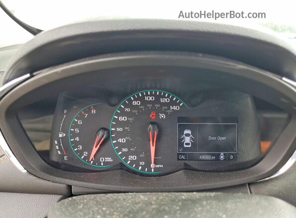 KL7CJLSB3JB644329 2018 CHEVROLET TRAX Серебряный Вид щитка приборов