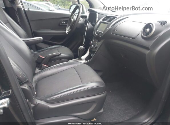 KL7CJLSB5GB736020 2016 CHEVROLET TRAX Black Widok wnętrza z przodu