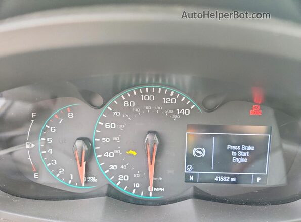 KL7CJLSB6KB881088 2019 CHEVROLET TRAX White Вид щитка приладів