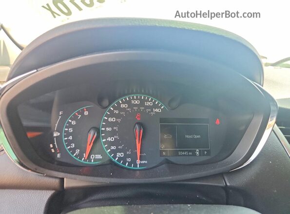 KL7CJLSB6MB327505 2021 CHEVROLET TRAX Blue Вид щитка приладів