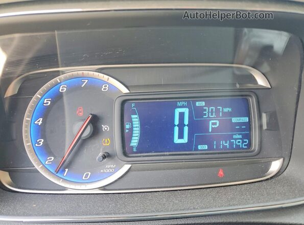KL7CJLSBXGB683024 2016 CHEVROLET TRAX Белый Вид щитка приборов