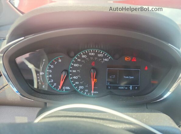 KL7CJLSBXMB331539 2021 CHEVROLET TRAX Red Widok zestawu wskaźników
