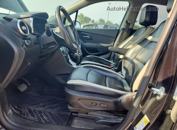 KL7CJMSB0GB650328 2016 CHEVROLET TRAX Black Вид салону спереду