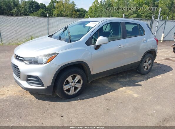 KL7CJNSB0HB139869 2017 CHEVROLET TRAX Silver წინა მარცხენა ხედი სამი მეოთხედიდან