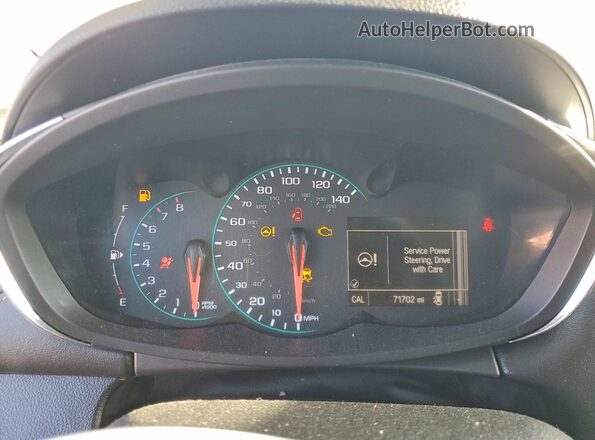 KL7CJNSB2HB207945 2017 CHEVROLET TRAX White ხელსაწყოთა პანელის ხედი