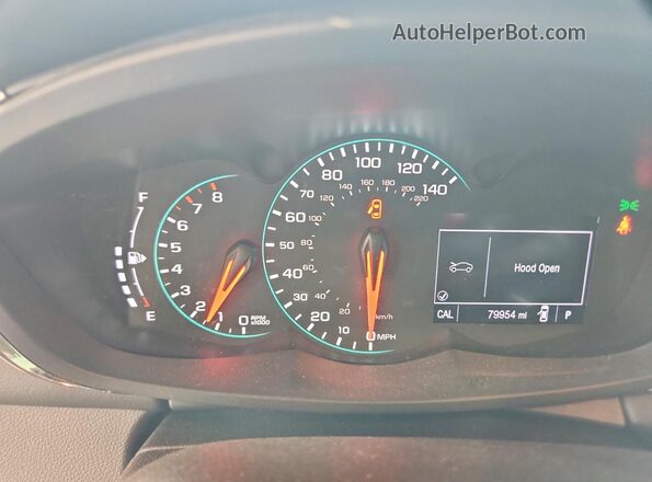KL7CJNSB3JB717209 2018 CHEVROLET TRAX Белый Вид щитка приборов