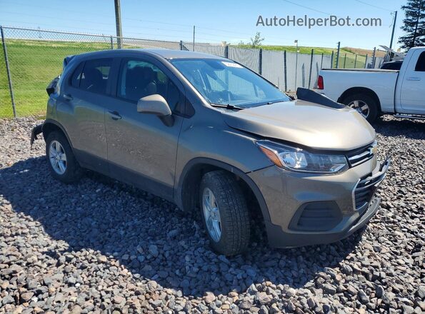 KL7CJNSM1MB376740 2021 CHEVROLET TRAX Желто-коричневый Передняя правая четверть