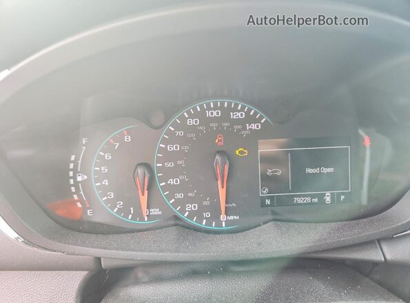 KL7CJPSB2JB568786 2018 CHEVROLET TRAX Белый Вид щитка приборов