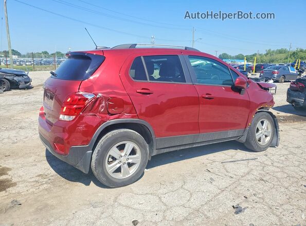 KL7CJPSB2MB356734 2021 CHEVROLET TRAX Темно-бордовый Задняя правая четверть