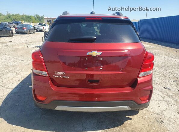 KL7CJPSB2MB356734 2021 CHEVROLET TRAX Темно-бордовый Вид сзади