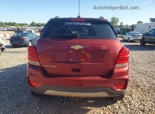 KL7CJPSM1MB372795 2021 CHEVROLET TRAX Red Widok z tyłu