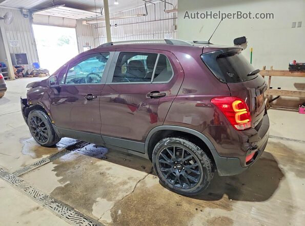 KL7CJPSM1NB505041 2022 CHEVROLET TRAX Burgundy Հետևի ձախ