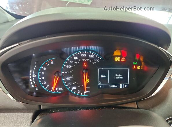 KL7CJPSM1NB505041 2022 CHEVROLET TRAX Burgundy Սարքավորումների վահանակի տեսք