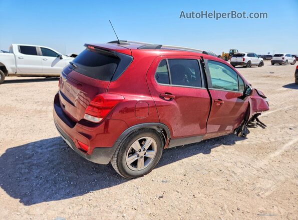 KL7CJPSM2MB373101 2021 CHEVROLET TRAX Burgundy უკანა მარჯვენა