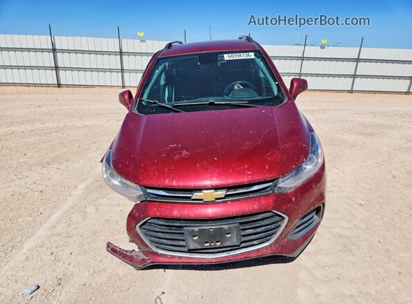 KL7CJPSM2MB373101 2021 CHEVROLET TRAX Burgundy წინა ხედი