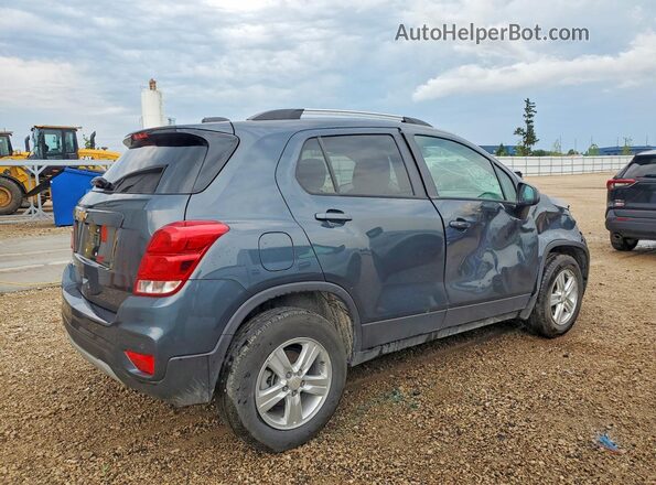 KL7CJPSMXNB533985 2022 CHEVROLET TRAX Blue Trasero derecho