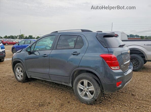 KL7CJPSMXNB533985 2022 CHEVROLET TRAX Blue Trasero izquierdo