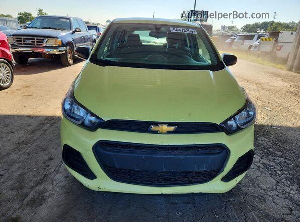 KL8CB6SA1HC761333 2017 CHEVROLET SPARK Yellow Instrument cluster view