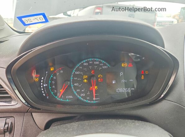 KL8CB6SA1HC799936 2017 CHEVROLET SPARK Черный Вид щитка приборов
