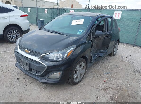 KL8CB6SA3KC803332 2019 CHEVROLET SPARK Black Առջևի ձախ երեք քառորդ տեսարան