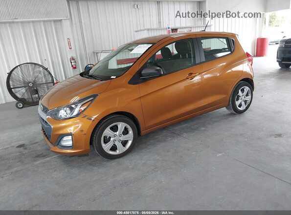 KL8CB6SA4KC782037 2019 CHEVROLET SPARK Orange Vista tres cuartos delantera izquierda