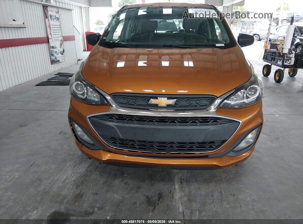 KL8CB6SA4KC782037 2019 CHEVROLET SPARK Orange Vista del cuadro de instrumentos