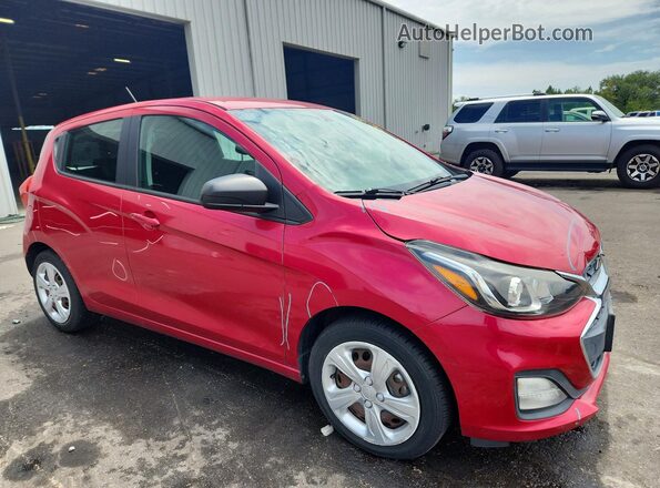 KL8CB6SA4LC403281 2020 CHEVROLET SPARK Красный Передняя правая четверть