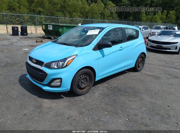 KL8CB6SA4MC737666 2021 CHEVROLET SPARK Синий Передняя левая четверть