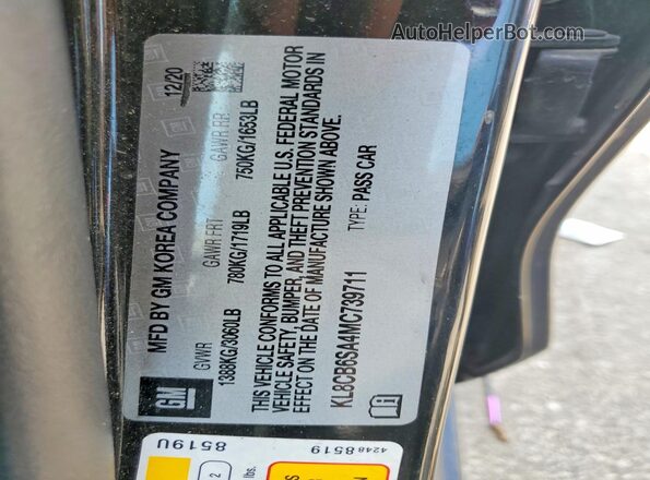 KL8CB6SA4MC739711 2021 CHEVROLET SPARK Black Вид підкапотного простору