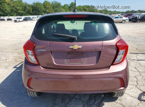 KL8CB6SA5KC731663 2019 CHEVROLET SPARK Maroon Rear view