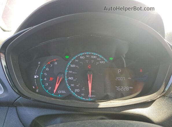 KL8CB6SA5KC731663 2019 CHEVROLET SPARK Maroon Instrument cluster view