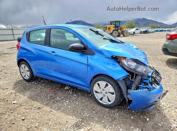 KL8CB6SA6JC473877 2018 CHEVROLET SPARK Синий Передняя правая четверть