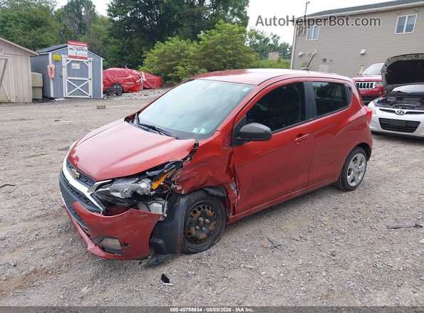 KL8CB6SA6MC714132 2021 CHEVROLET SPARK Бордовый Передняя левая четверть