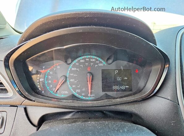 KL8CB6SA6NC004259 2022 CHEVROLET SPARK Blue Вид щитка приладів