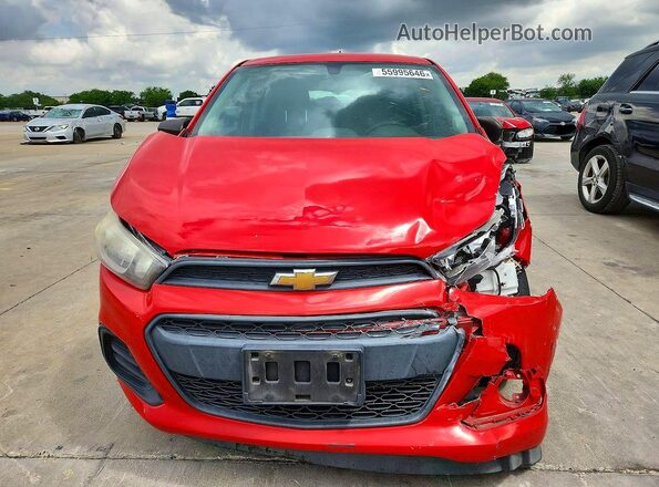 KL8CB6SA7HC828131 2017 CHEVROLET SPARK Red Widok z przodu