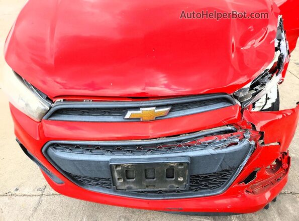 KL8CB6SA7HC828131 2017 CHEVROLET SPARK Red Widok wnętrza z tyłu