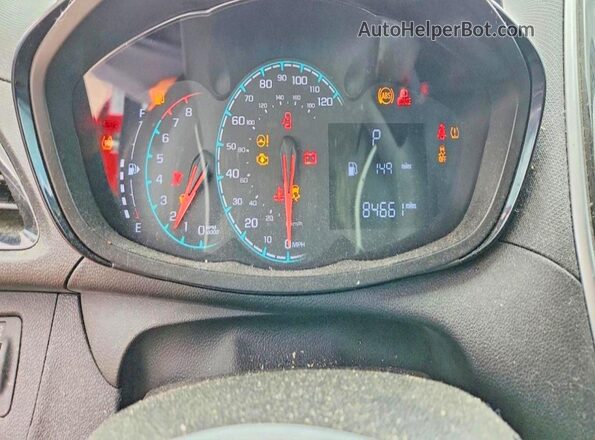 KL8CB6SA7HC828131 2017 CHEVROLET SPARK Red Widok zestawu wskaźników
