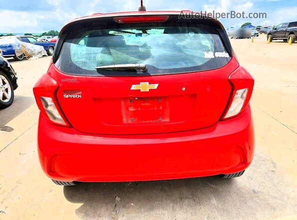 KL8CB6SA7HC828131 2017 CHEVROLET SPARK Red Widok z tyłu