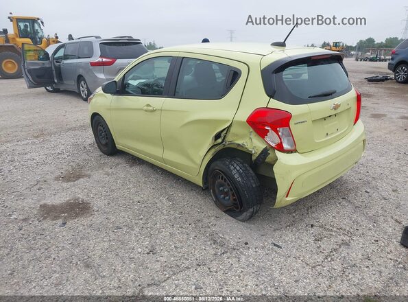 KL8CB6SA9HC817874 2017 CHEVROLET SPARK Yellow Հետևի ձախ