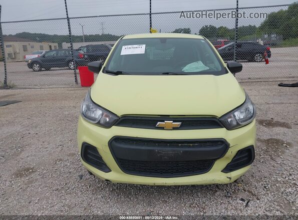 KL8CB6SA9HC817874 2017 CHEVROLET SPARK Yellow Սարքավորումների վահանակի տեսք