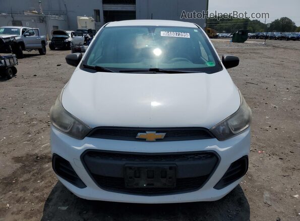 KL8CB6SA9JC443711 2018 CHEVROLET SPARK White Вид наклейки з VIN-кодом