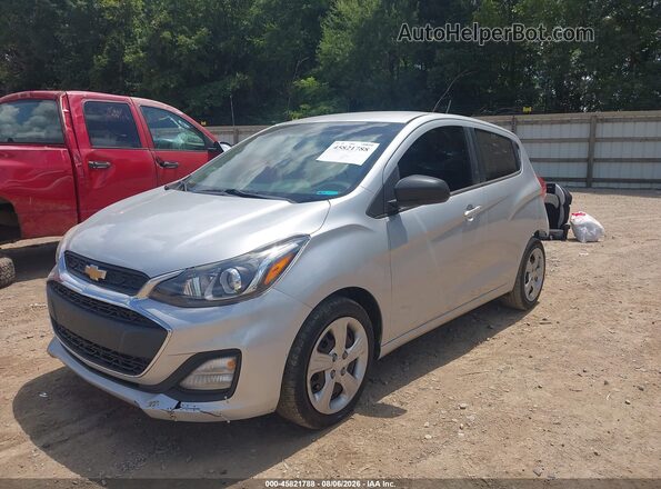 KL8CB6SA9KC729172 2019 CHEVROLET SPARK Silver Առջևի ձախ երեք քառորդ տեսարան