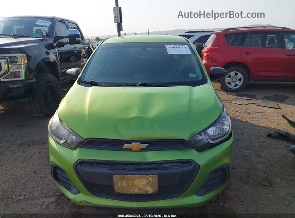 KL8CB6SAXGC542398 2016 CHEVROLET SPARK Green Вид щитка приладів