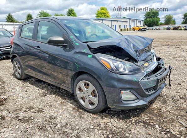 KL8CB6SAXKC720173 2019 CHEVROLET SPARK Серый Передняя правая четверть