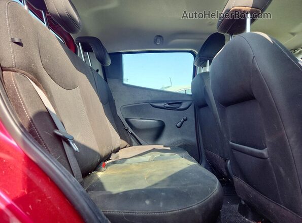 KL8CB6SAXKC822010 2019 CHEVROLET SPARK Red Вид задніх сидінь
